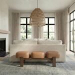 Woodcrest Vegan Leather Upholstered Bench - Image 4