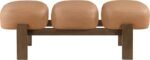 Woodcrest Vegan Leather Upholstered Bench - Image 5