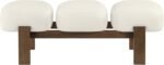 Woodcrest Vegan Leather Upholstered Bench - Image 5