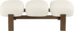 Woodcrest Vegan Leather Upholstered Bench - Image 6