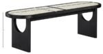 Canovia Solid Wood And Faux Cane Bench - Image 10