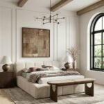 Canovia Solid Wood And Faux Cane Bench - Image 2