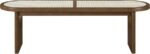 Canovia Solid Wood And Faux Cane Bench - Image 3