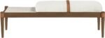 Nara Linen Textured Fabric Upholstered Bench - Image 6