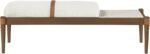 Nara Linen Textured Fabric Upholstered Bench - Image 7