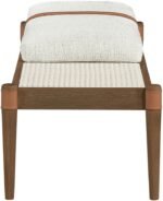 Nara Linen Textured Fabric Upholstered Bench - Image 8