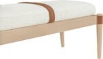 Nara Linen Textured Fabric Upholstered Bench - Image 10