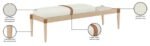 Nara Linen Textured Fabric Upholstered Bench - Image 14