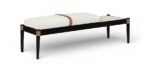 Nara Linen Textured Fabric Upholstered Bench