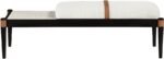 Nara Linen Textured Fabric Upholstered Bench - Image 6
