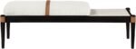Nara Linen Textured Fabric Upholstered Bench - Image 7