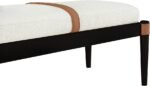 Nara Linen Textured Fabric Upholstered Bench - Image 10