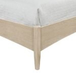 Santos Vegan Leather Headboard and Wood Bed - Image 5