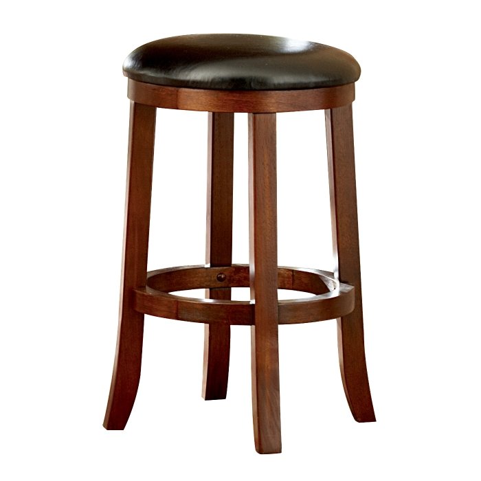 586-24ST_noBG__l.jpg 586-24ST Round Counter Height Stool, BLK P/U - Image 1