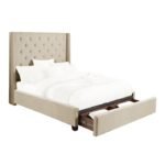 5877FBE-1DW* Full Platform Bed with Storage Footboard