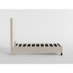 BHE5878BE-44* 44" Beige Microfiber Platform Bed - Image 3