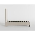 BHE5878BE-48* 48" Beige Microfiber Platform Bed - Image 3
