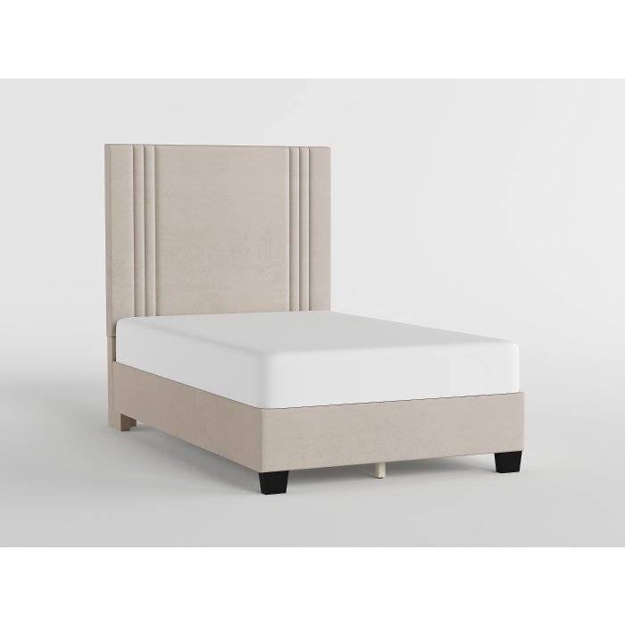 5878BE-48-8__l.jpg BHE5878BE-48* 48" Beige Microfiber Platform Bed - Image 1