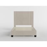BHE5878BE-54* 54" Beige Microfiber Platform Bed - Image 2