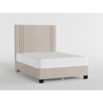 BHE5878BE-54* 54" Beige Microfiber Platform Bed