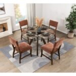5898F4S Side Chair, Rust - Image 6