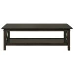 RACHELLE 3-PIECE RECTANGULAR COFFEE TABLE SET DEEP MERLOT - Image 4