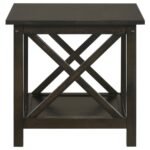 RACHELLE 3-PIECE RECTANGULAR COFFEE TABLE SET DEEP MERLOT - Image 9