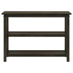 RACHELLE 2-SHELF WOOD ENTRYWAY CONSOLE TABLE DEEP MERLOT - Image 3