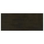 RACHELLE 2-SHELF WOOD ENTRYWAY CONSOLE TABLE DEEP MERLOT - Image 6