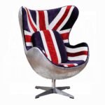 Brancaster British Flag Accent Chair W/Swivel - Image 2
