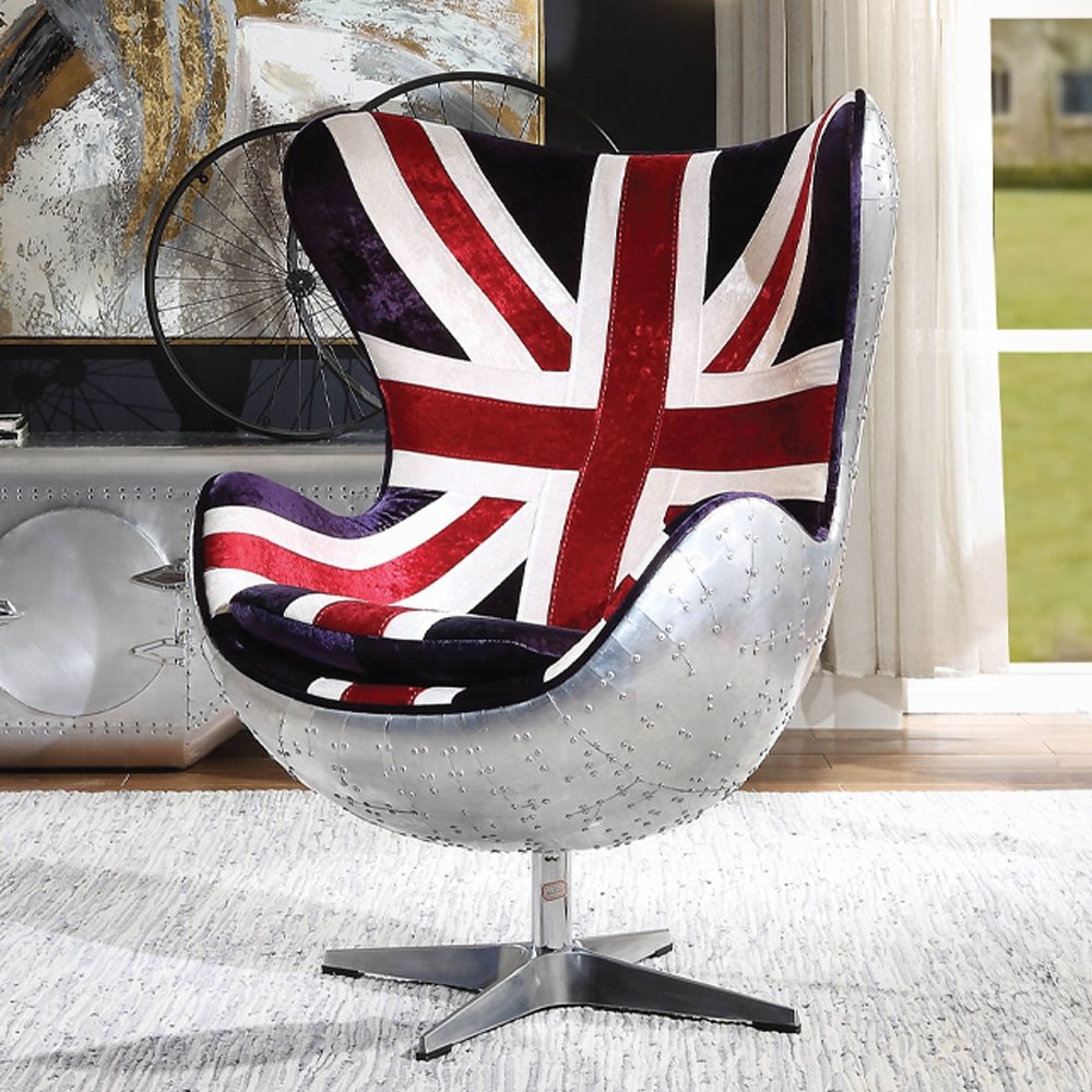 59835_5.jpg Brancaster British Flag Accent Chair W/Swivel - Image 1