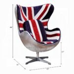 Brancaster British Flag Accent Chair W/Swivel - Image 7