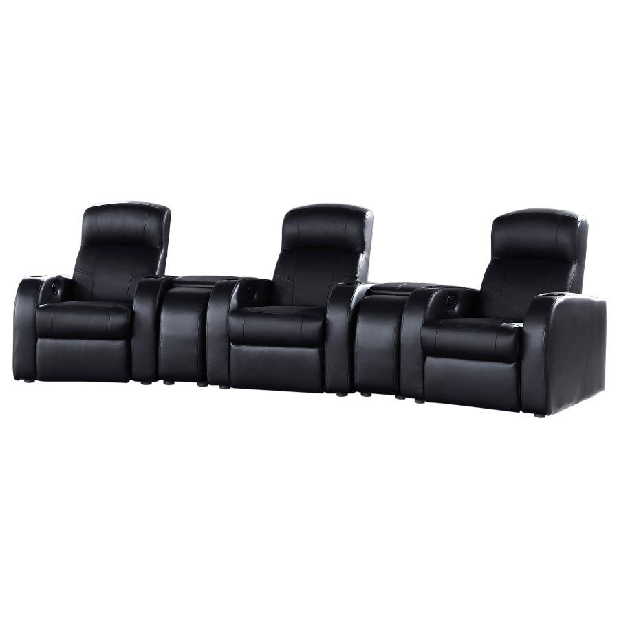 600001-S3A_02x900.jpg CYRUS 5-PIECE UPHOLSTERED HOME THEATER SEATING - Image 1