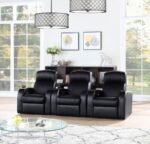 CYRUS 3-PIECE UPHOLSTERED HOME THEATER SEATING - Image 2