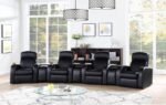 CYRUS 7-PIECE UPHOLSTERED HOME THEATER SEATING - Image 2