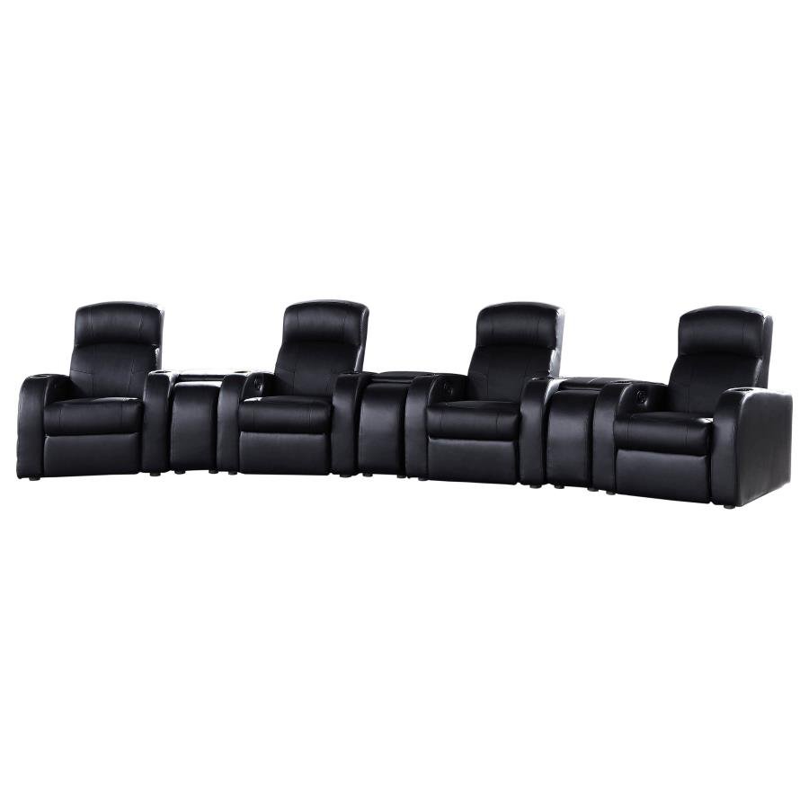 600001-S4A_02x900.jpg CYRUS 7-PIECE UPHOLSTERED HOME THEATER SEATING - Image 1