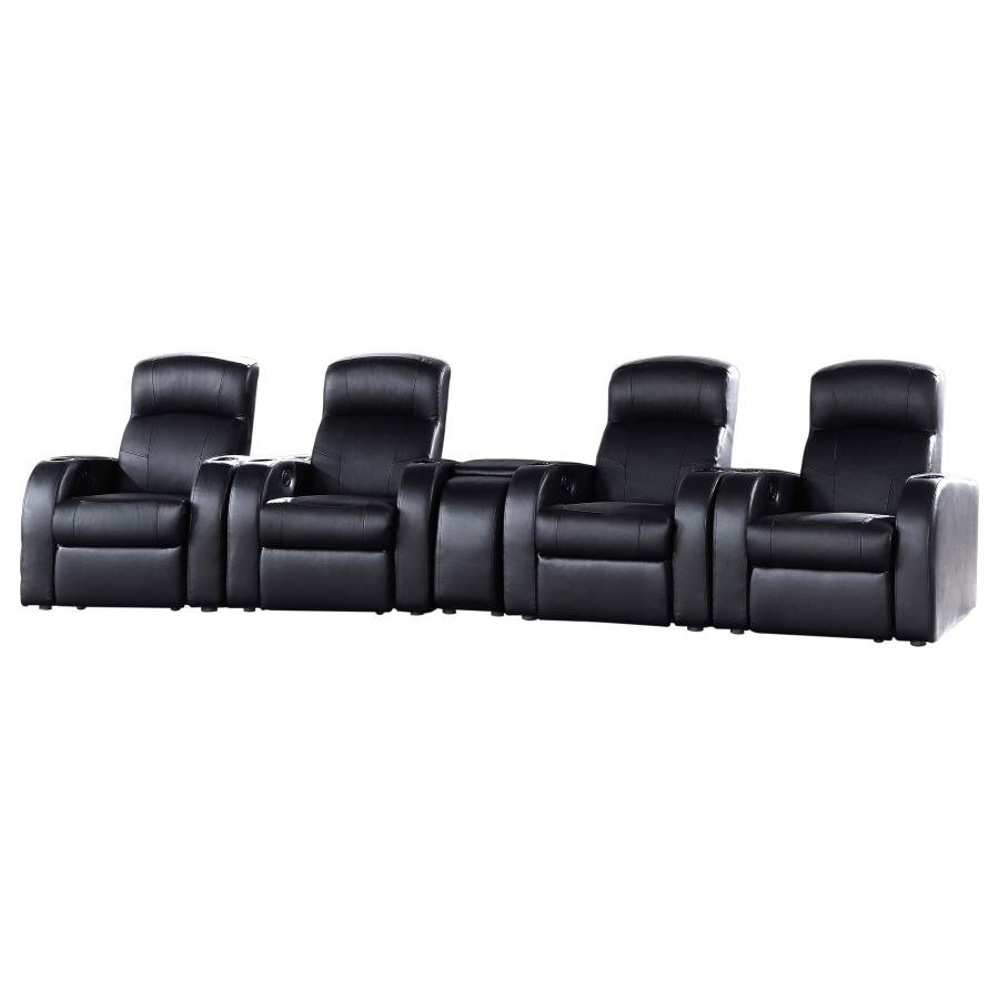 600001-S4B_02x900.jpg CYRUS 5-PIECE UPHOLSTERED HOME THEATER SEATING - Image 1