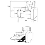 CYRUS 5-PIECE UPHOLSTERED HOME THEATER SEATING - Image 14