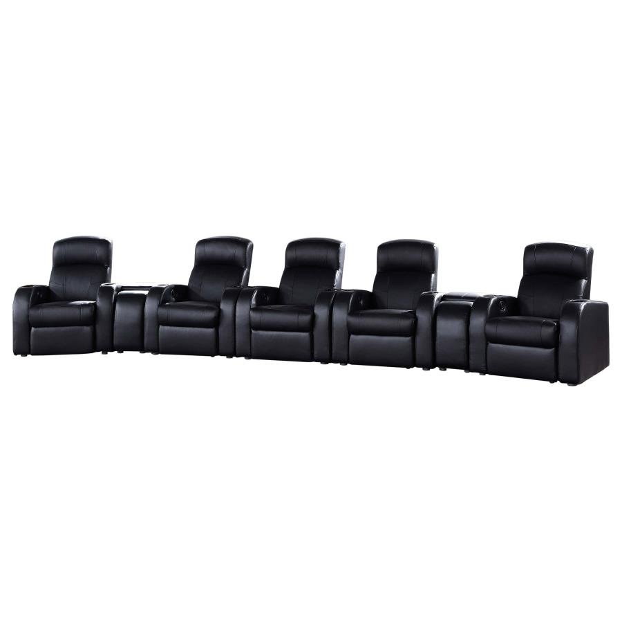 600001-S5B_02x900.jpg CYRUS 7-PIECE UPHOLSTERED HOME THEATER SEATING - Image 1
