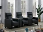 TOOHEY UPHOLSTERED TUFTED RECLINER Living Room Sets BLACK - Image 2