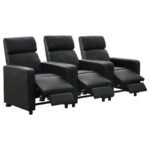 TOOHEY UPHOLSTERED TUFTED RECLINER Living Room Sets BLACK - Image 4