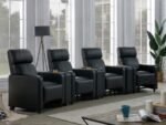 TOOHEY UPHOLSTERED TUFTED RECLINER Living Room Sets BLACK - Image 2