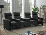 TOOHEY UPHOLSTERED TUFTED RECLINER Living Room Sets BLACK - Image 2
