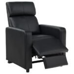 TOOHEY UPHOLSTERED TUFTED RECLINER Living Room Sets BLACK - Image 6