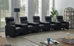 TOOHEY UPHOLSTERED TUFTED RECLINER Living Room Sets BLACK - Image 2