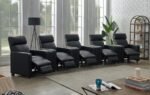 TOOHEY UPHOLSTERED TUFTED RECLINER Living Room Sets BLACK - Image 3