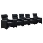 TOOHEY UPHOLSTERED TUFTED RECLINER Living Room Sets BLACK