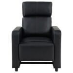 TOOHEY UPHOLSTERED HOME THEATER PUSH BACK RECLINER BLACK - Image 5