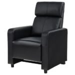 TOOHEY UPHOLSTERED HOME THEATER PUSH BACK RECLINER BLACK - Image 6