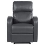 GRANT UPHOLSTERED POWER RECLINER CHAIR GREY - Image 6